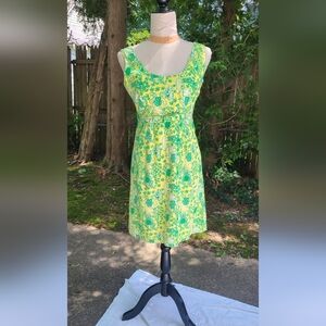 Lily Pulitzer 1990s Frog Print Mini Dress